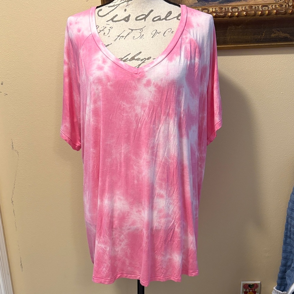 🦅American Eagle Outfitters Pink Tie-Dye Short Sleeve Tee
